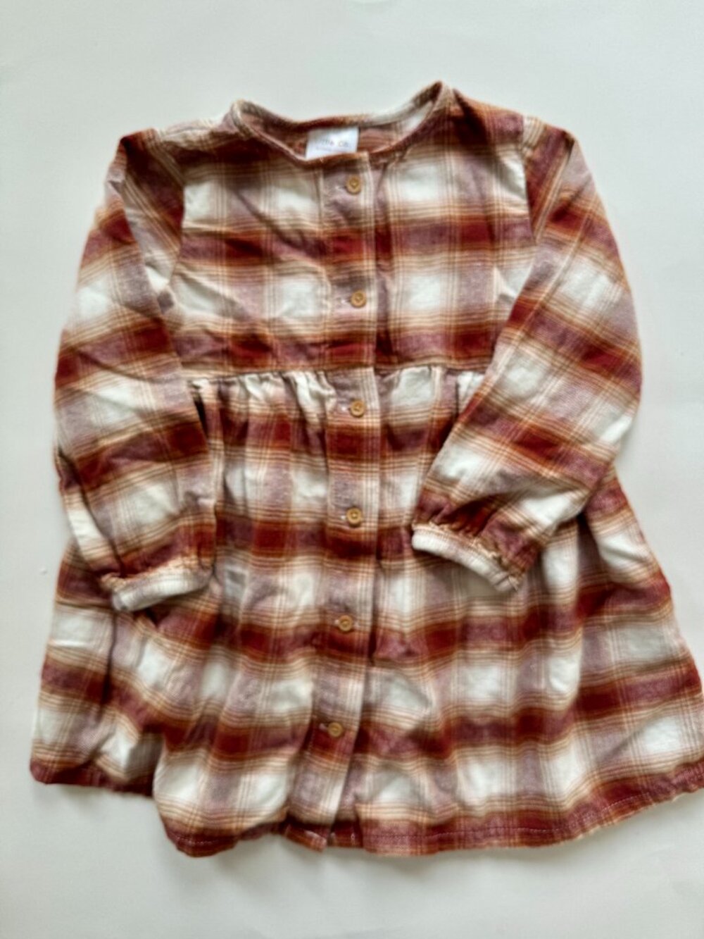Little Co Lauren Conrad Plaid Flannel Dress 3T